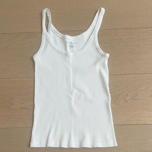 Brandy Melville White Ribbed Tank